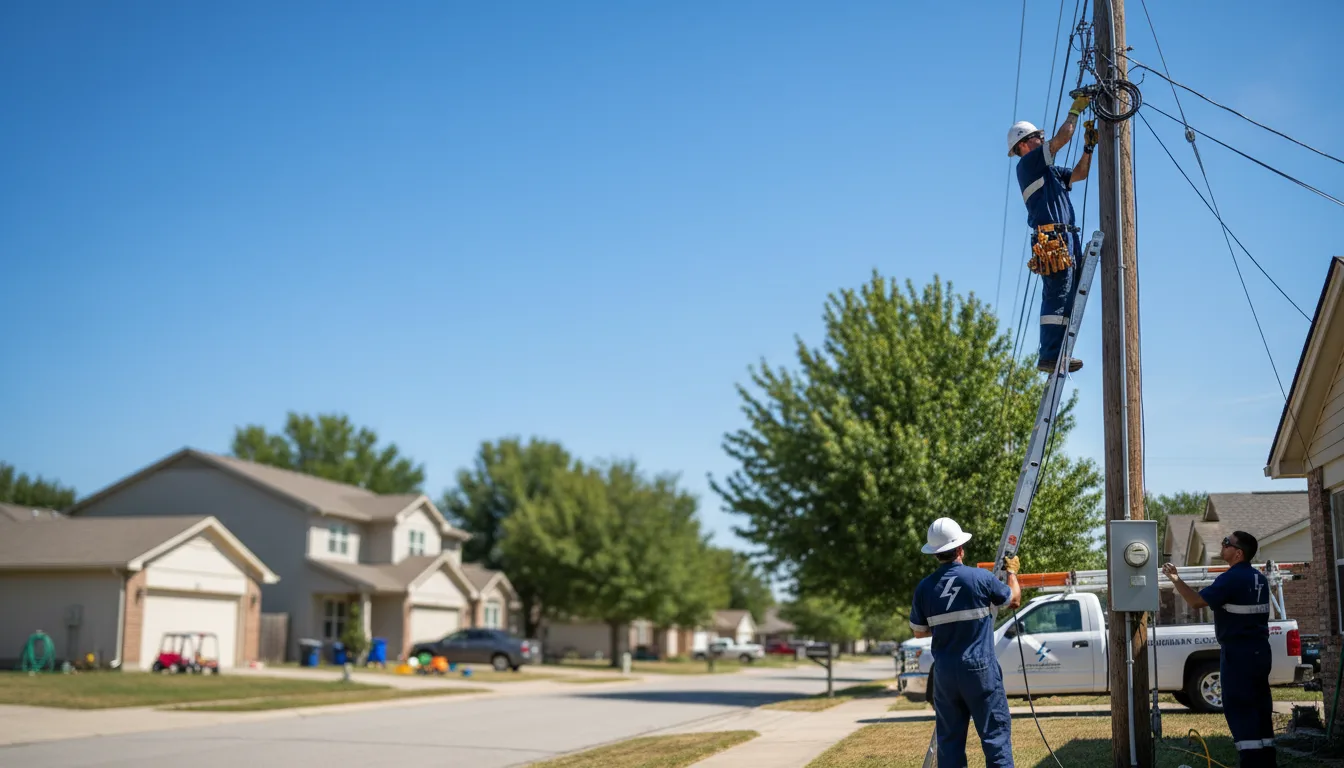Residential electrician providing installation services in Maple Plain, MN